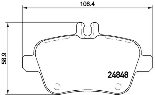 накладки BREMBO P 50 091