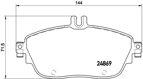 накладки BREMBO P 50 093