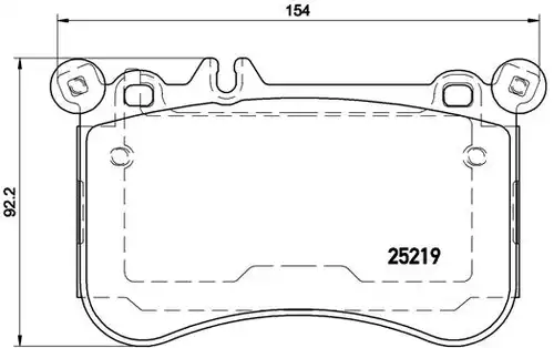 накладки BREMBO P 50 098