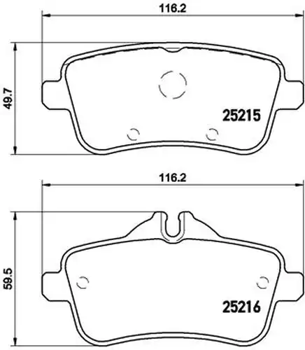 накладки BREMBO P 50 099