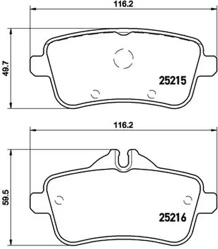 накладки BREMBO P 50 100