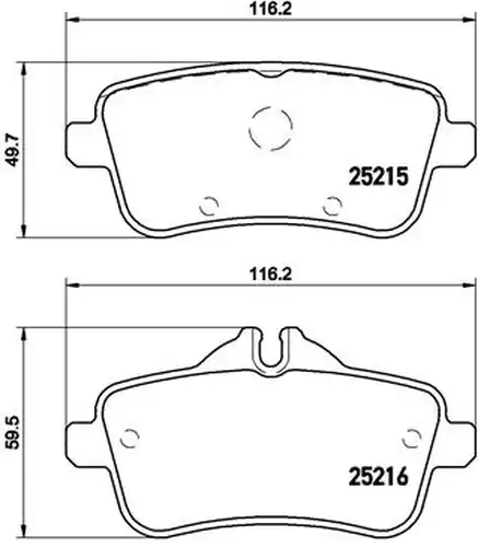 накладки BREMBO P 50 101