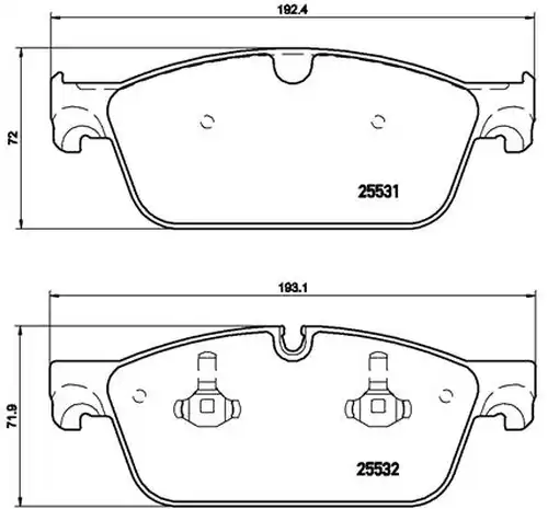 накладки BREMBO P 50 102