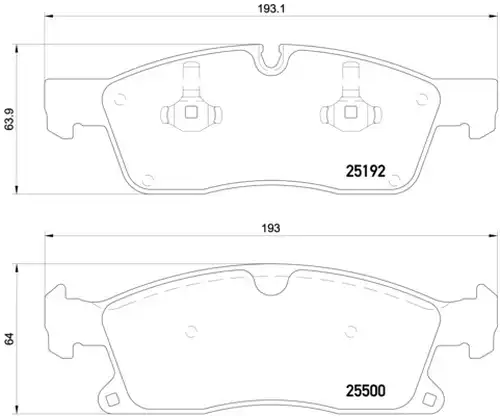 накладки BREMBO P 50 109