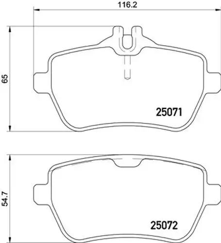 накладки BREMBO P 50 117