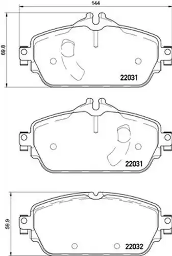 накладки BREMBO P 50 119