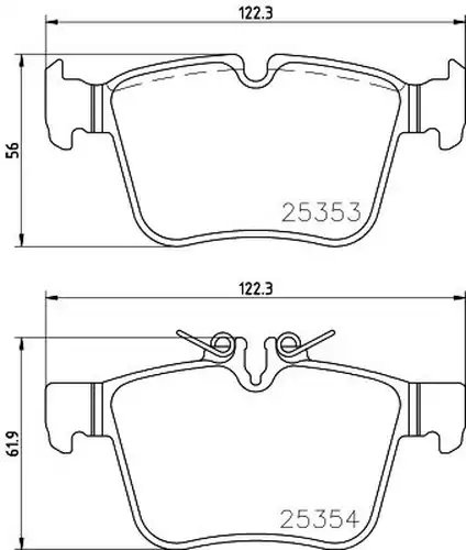 накладки BREMBO P 50 122