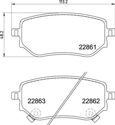 накладки BREMBO P 50 153