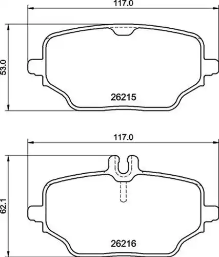 накладки BREMBO P 50 162