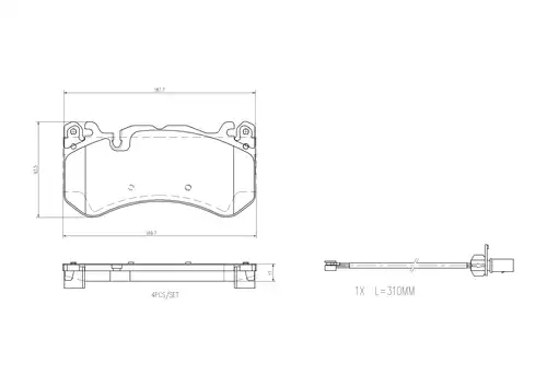 накладки BREMBO P 50 164