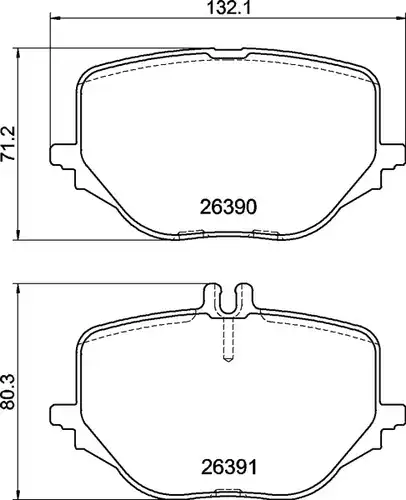 накладки BREMBO P 50 170