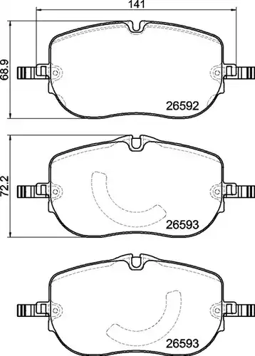 накладки BREMBO P 50 173