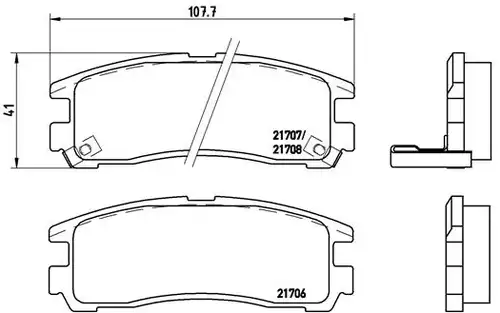 накладки BREMBO P 54 012