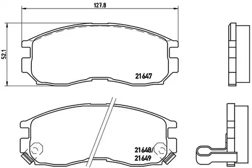 накладки BREMBO P 54 014