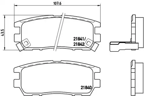 накладки BREMBO P 54 018