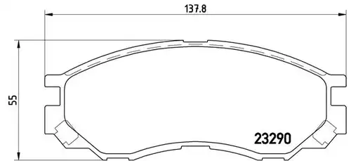 накладки BREMBO P 54 020