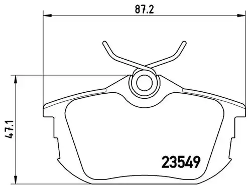 накладки BREMBO P 54 023