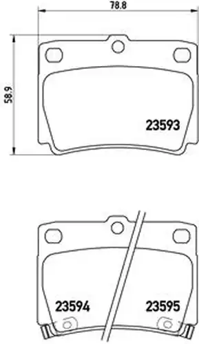 накладки BREMBO P 54 026