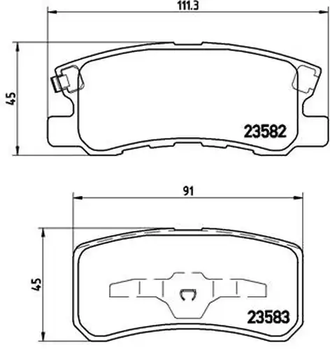 накладки BREMBO P 54 031