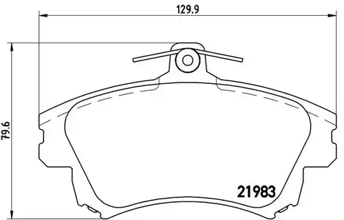 накладки BREMBO P 54 036