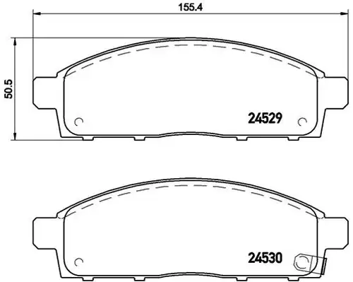 накладки BREMBO P 54 038