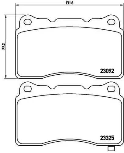 накладки BREMBO P 54 039