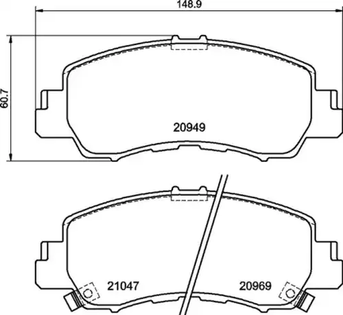 накладки BREMBO P 54 061