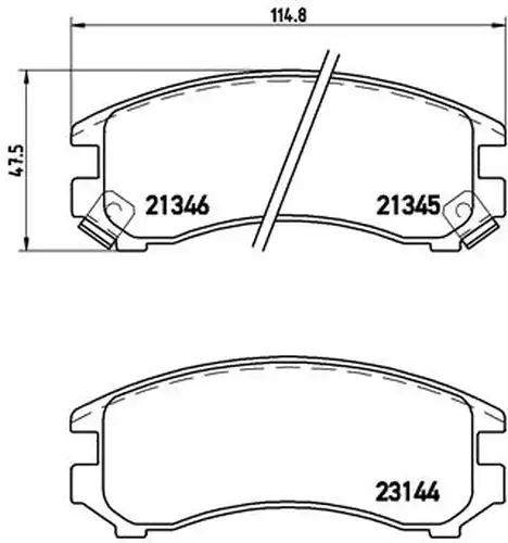 накладки BREMBO P 56 018