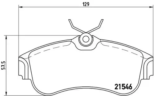 накладки BREMBO P 56 022