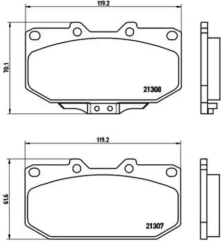 накладки BREMBO P 56 025