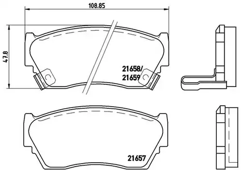 накладки BREMBO P 56 027