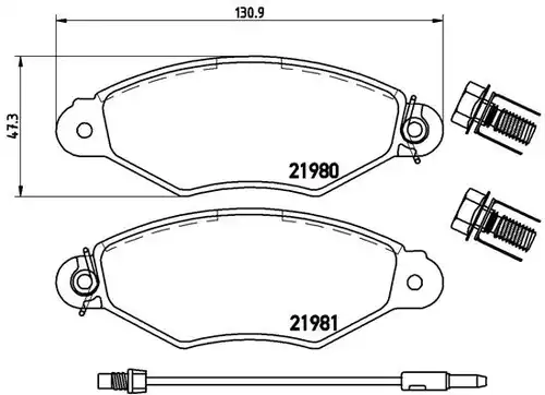 накладки BREMBO P 56 038