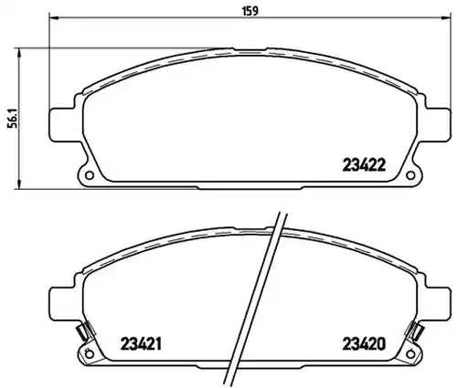 накладки BREMBO P 56 040