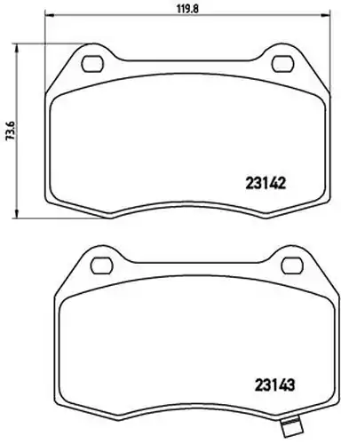 накладки BREMBO P 56 047