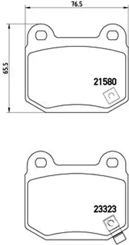 накладки BREMBO P 56 048