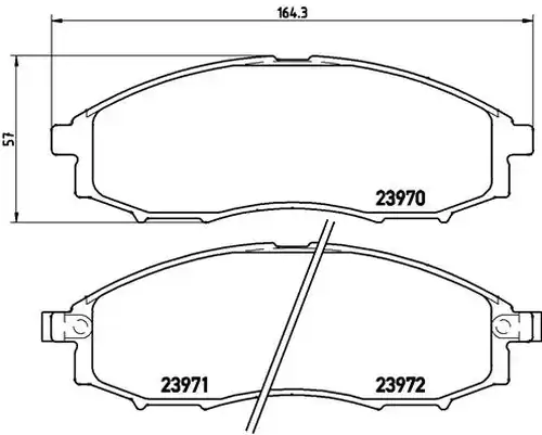 накладки BREMBO P 56 049