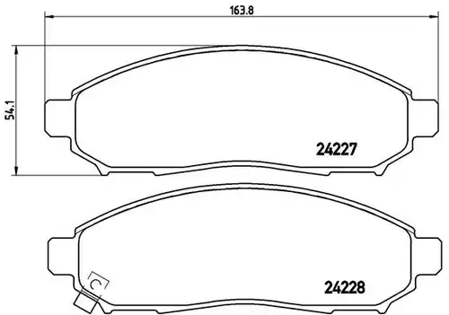 накладки BREMBO P 56 059