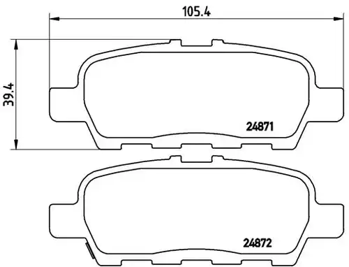 накладки BREMBO P 56 068