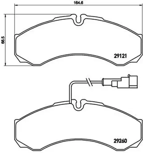 накладки BREMBO P 56 069