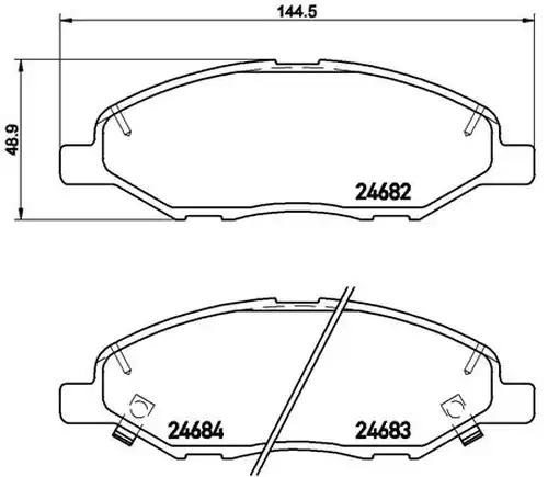 накладки BREMBO P 56 088