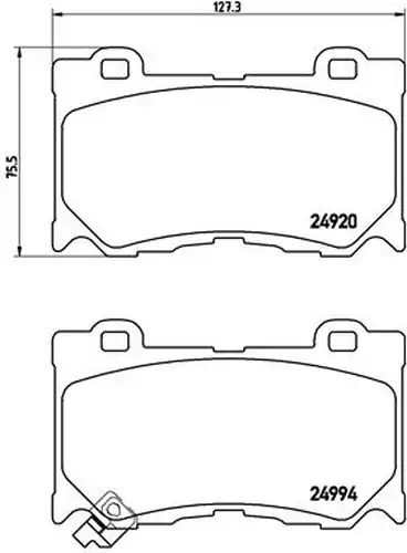 накладки BREMBO P 56 089