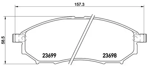 накладки BREMBO P 56 094