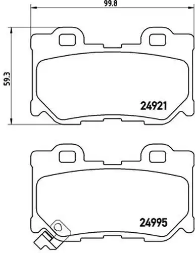 накладки BREMBO P 56 095