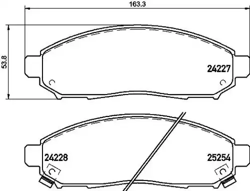 накладки BREMBO P 56 096