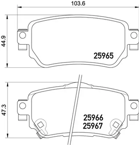 накладки BREMBO P 56 098