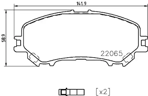 накладки BREMBO P 56 099