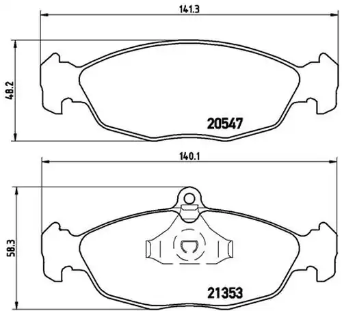 накладки BREMBO P 59 011