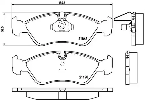 накладки BREMBO P 59 017