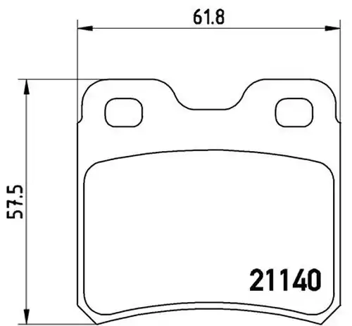 накладки BREMBO P 59 018