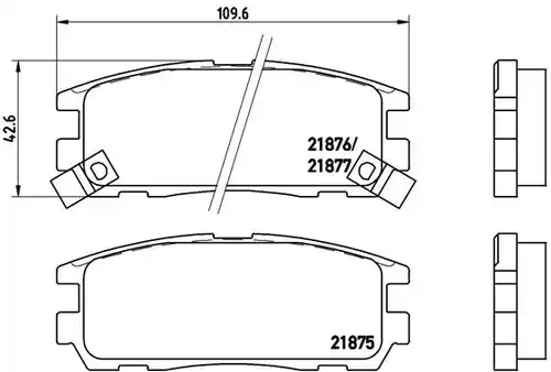 накладки BREMBO P 59 021